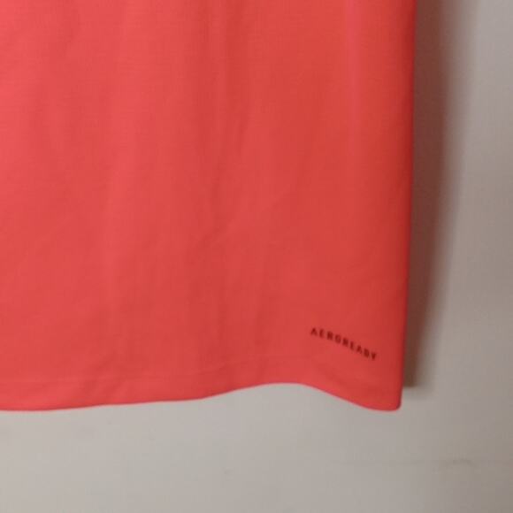 Adidas Men's Large Bright Orange Aeroready Tee, Activewear , Athleisure - Picture 7 of 10
